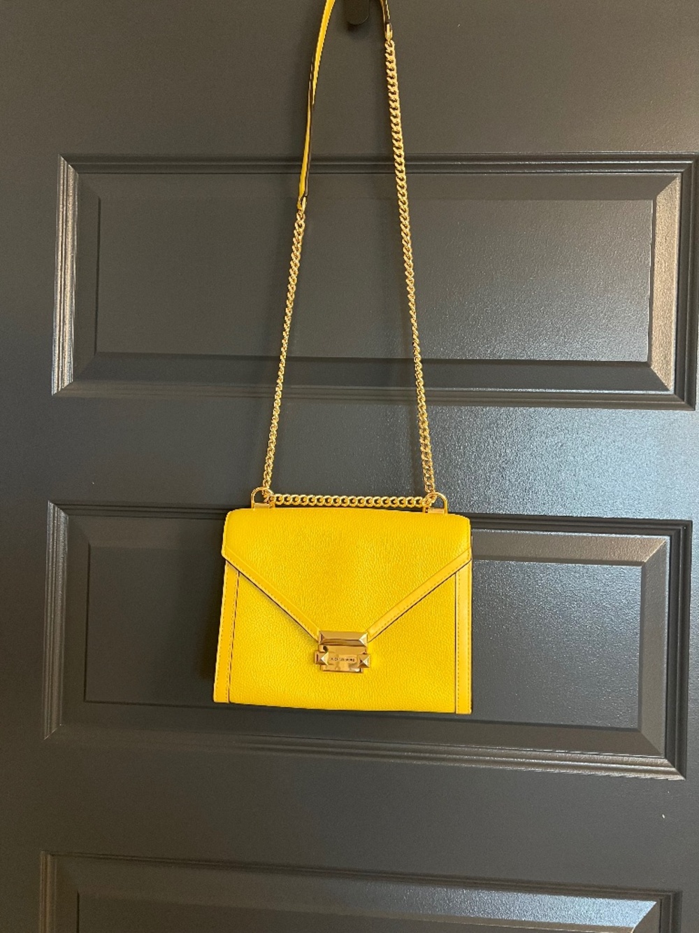 Michael Kors Yellow Pebbled Leather Bag